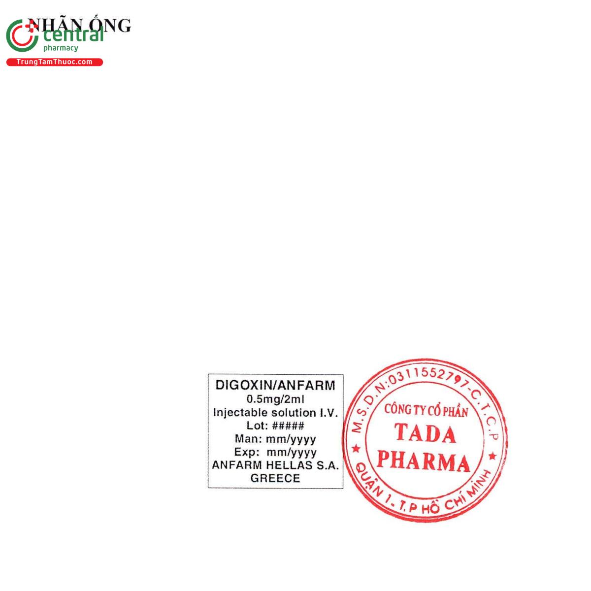 digoxin anfarm 5 O5103 digoxin anfarm 5 O5103
