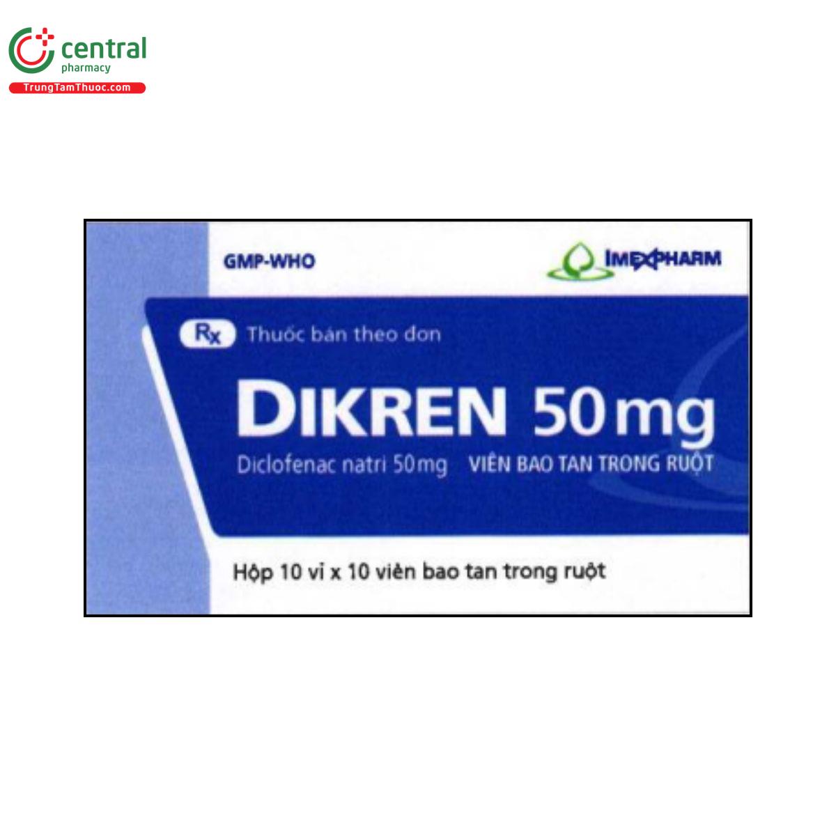 dikren 50mg 1 V8878