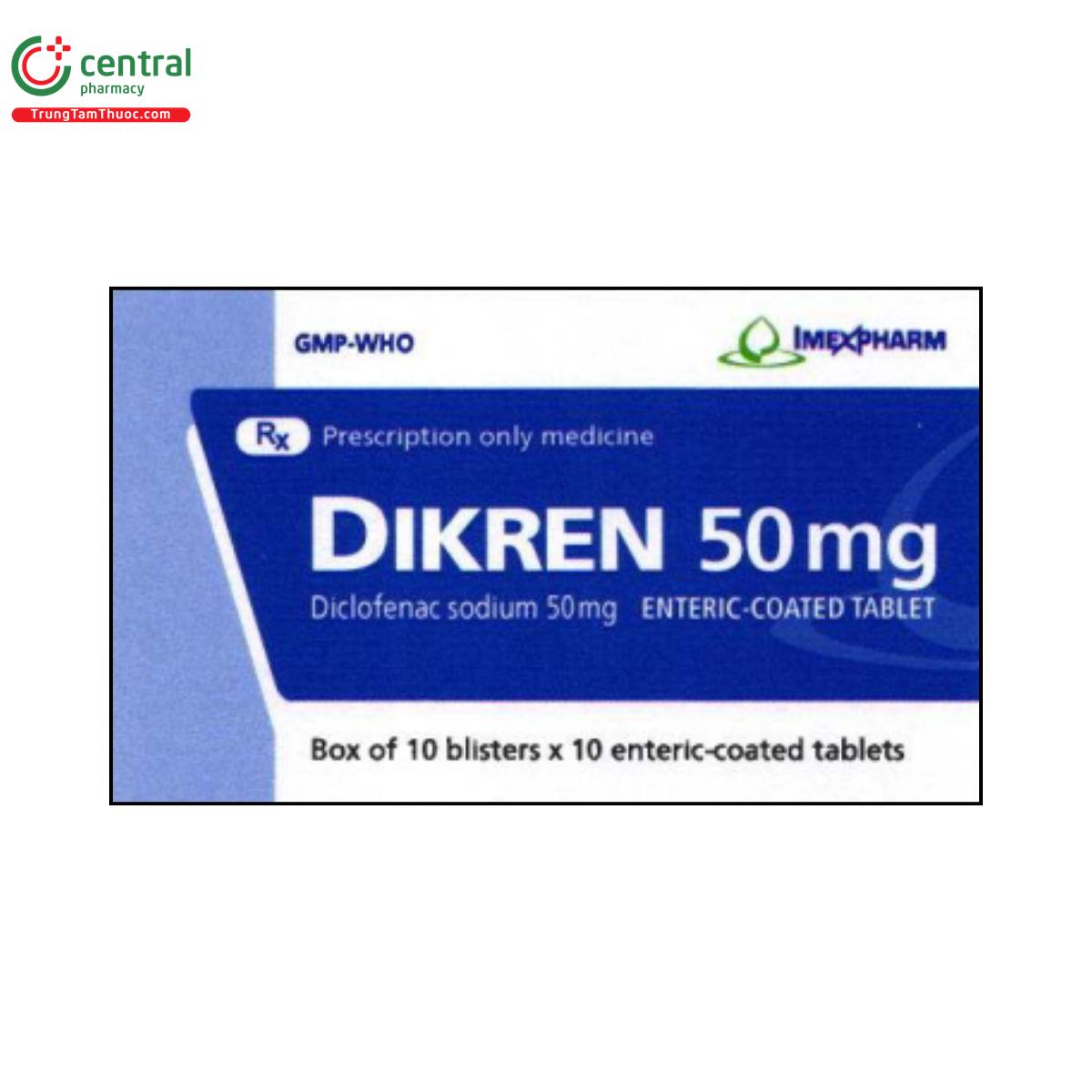 dikren 50mg 2 B0855