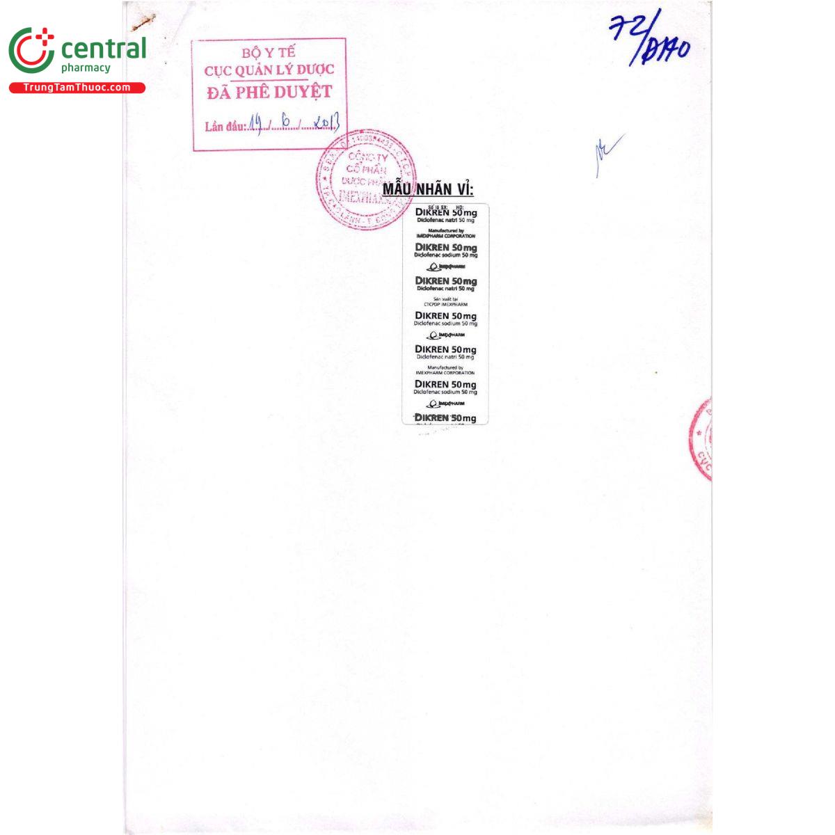 dikren 50mg 5 H3012