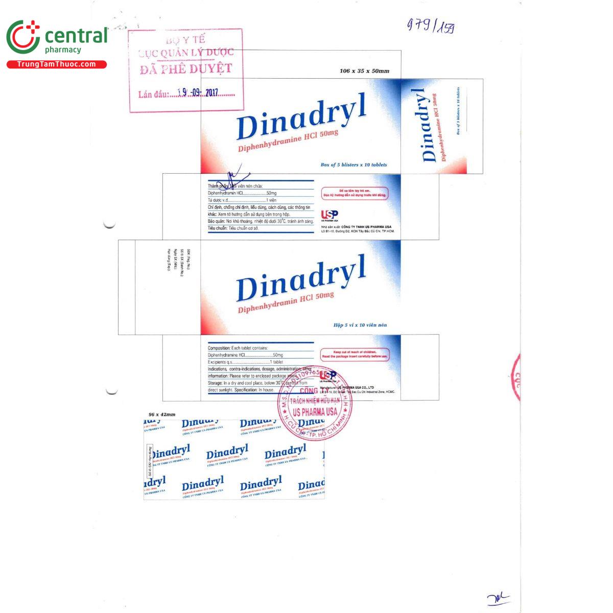 dinadryl 50mg 5 T8250 dinadryl 50mg 5 T8250