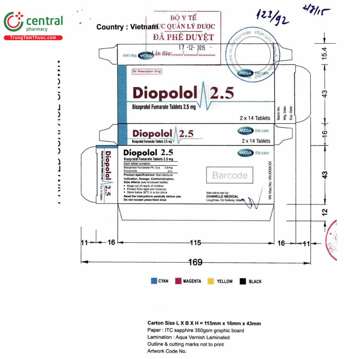 diopolol 25mg 1 P6525