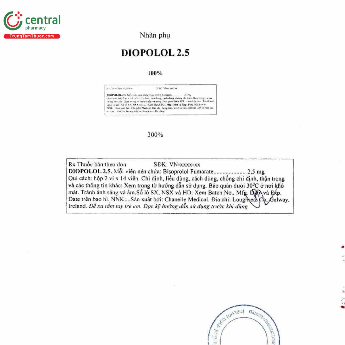 diopolol 25mg 3 L4131