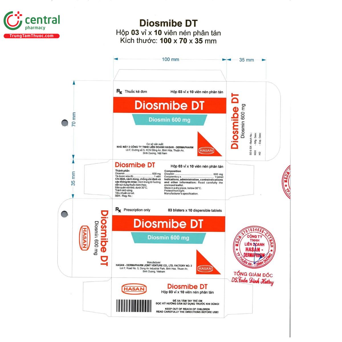 diosmibe dt 600mg 3 P6867
