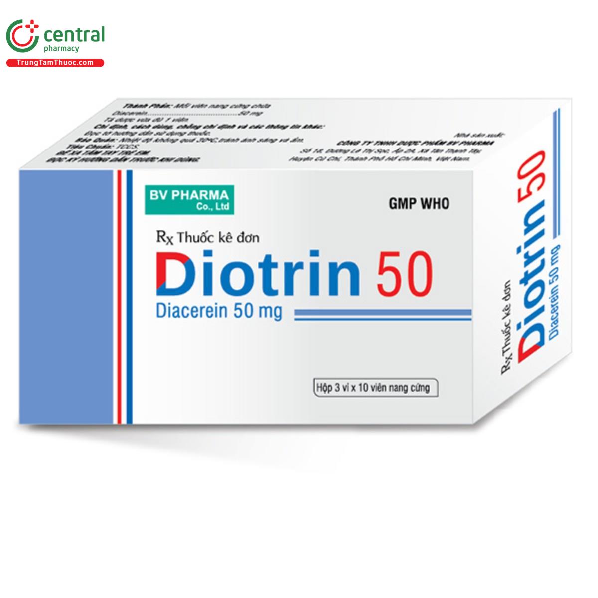 Ditrin Injection Thuốc Diotrin 50mg điều trị triệu chứng cho bệnh nhân thoái hóa khớp
