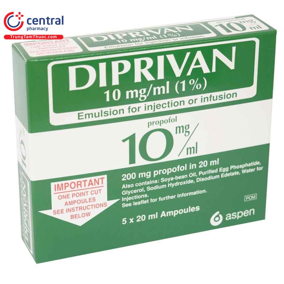 diprivan 10mg ml 20ml 9 A0162