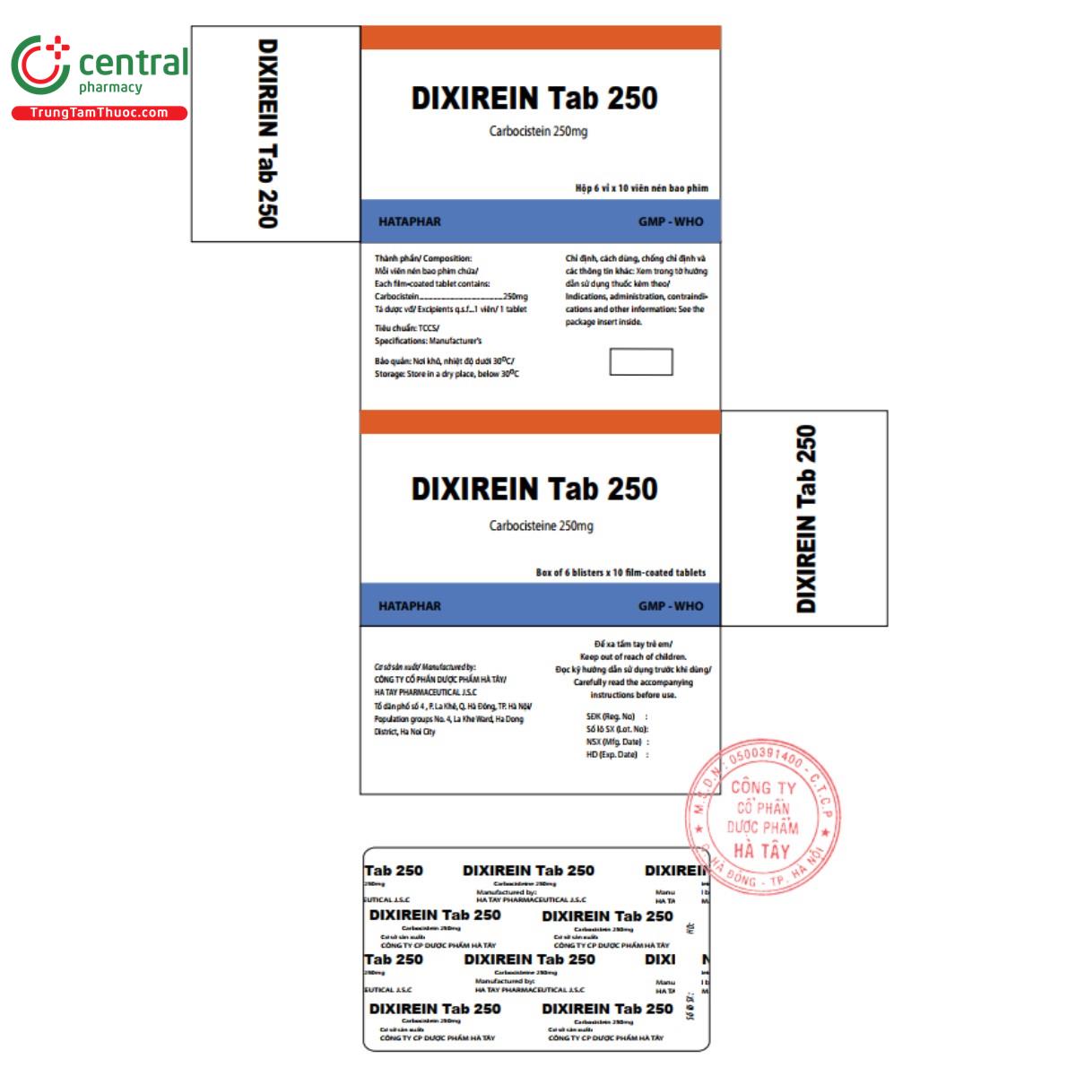 dixirein tab 250 5 I3162 dixirein tab 250 5 I3162