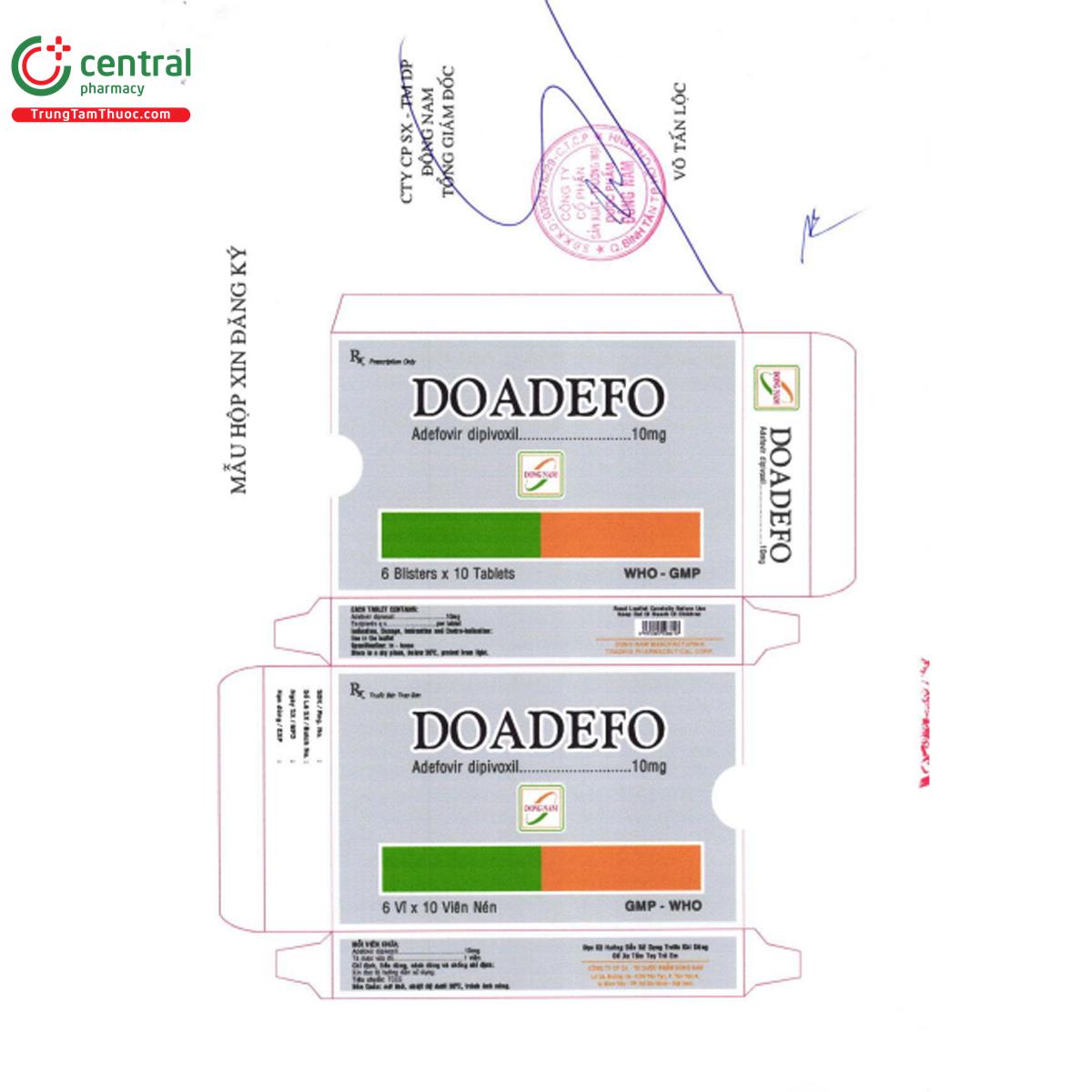 doadefo 10mg 6 Q6371 doadefo 10mg 6 Q6371