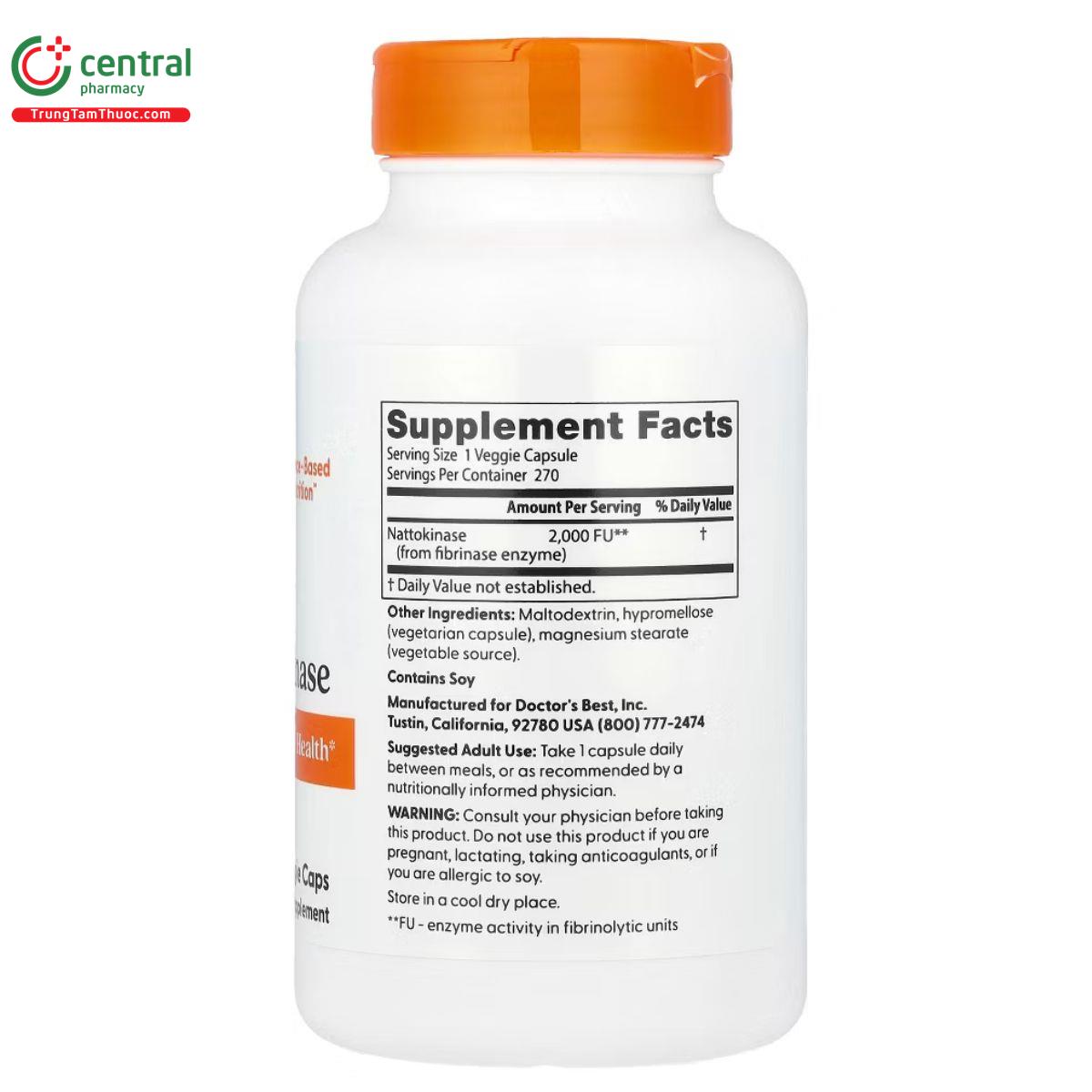 doctors best nattokinase 2000 fus 4 F2185