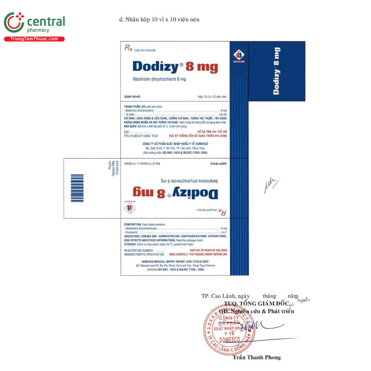 dodizy 8mg 6 I3187