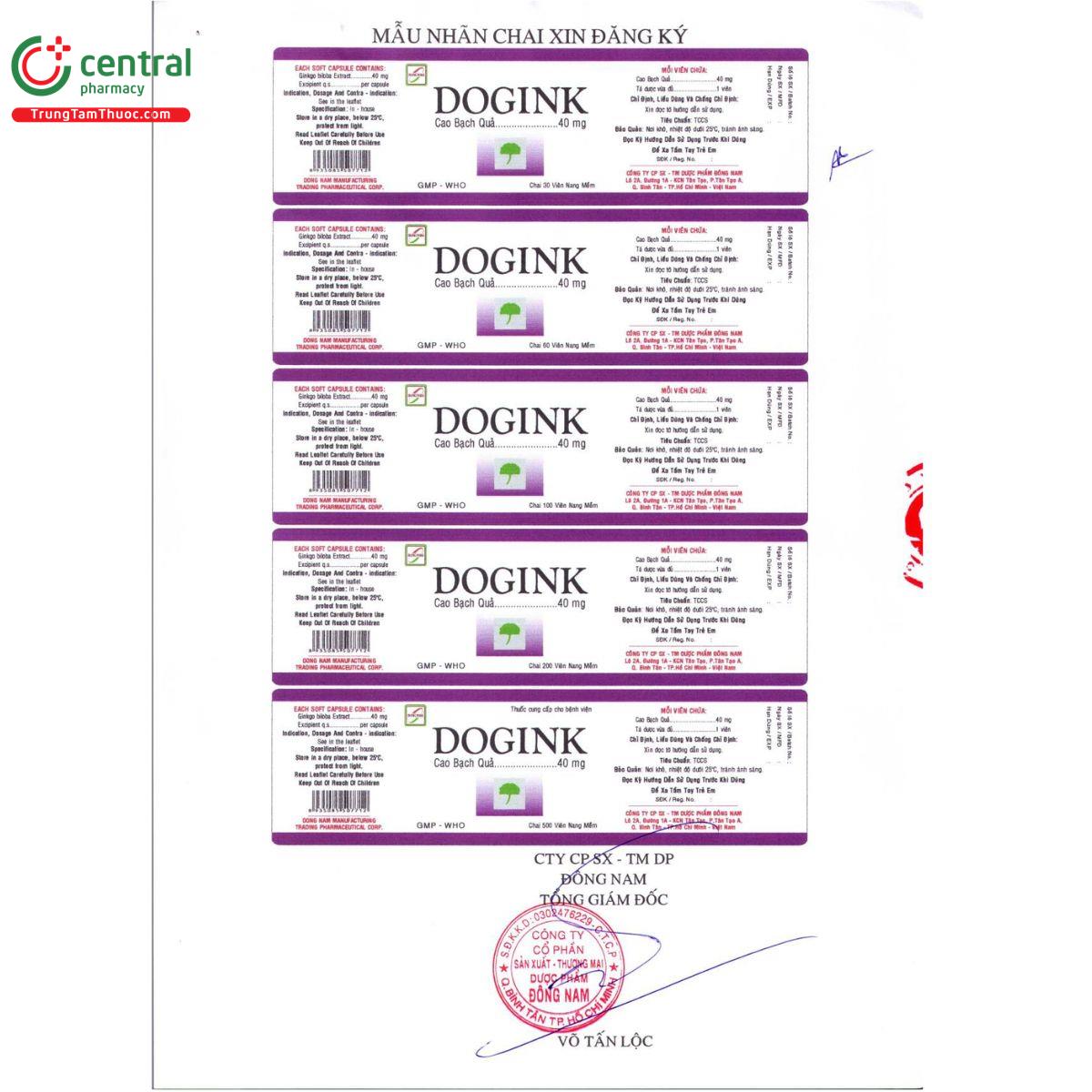 dogink 40mg 3 D1240 dogink 40mg 3 D1240