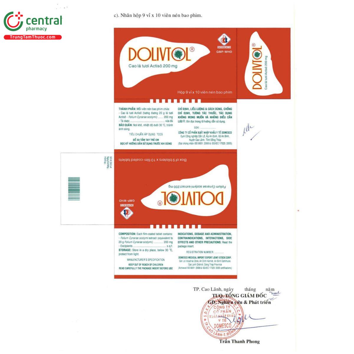 dolivtol 200mg 6 L4075 dolivtol 200mg 6 L4075