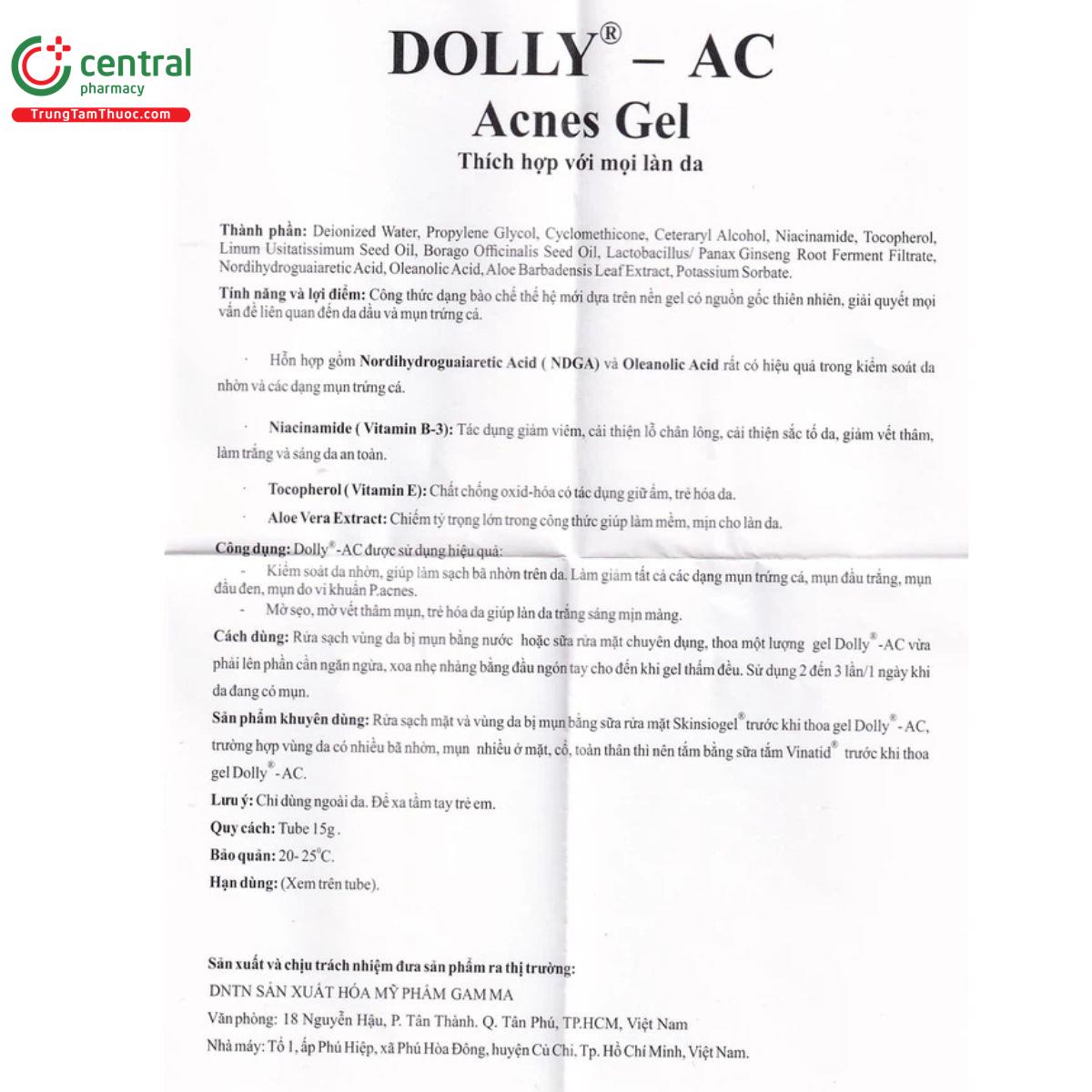 dolly ac acnes gel 8 V8327