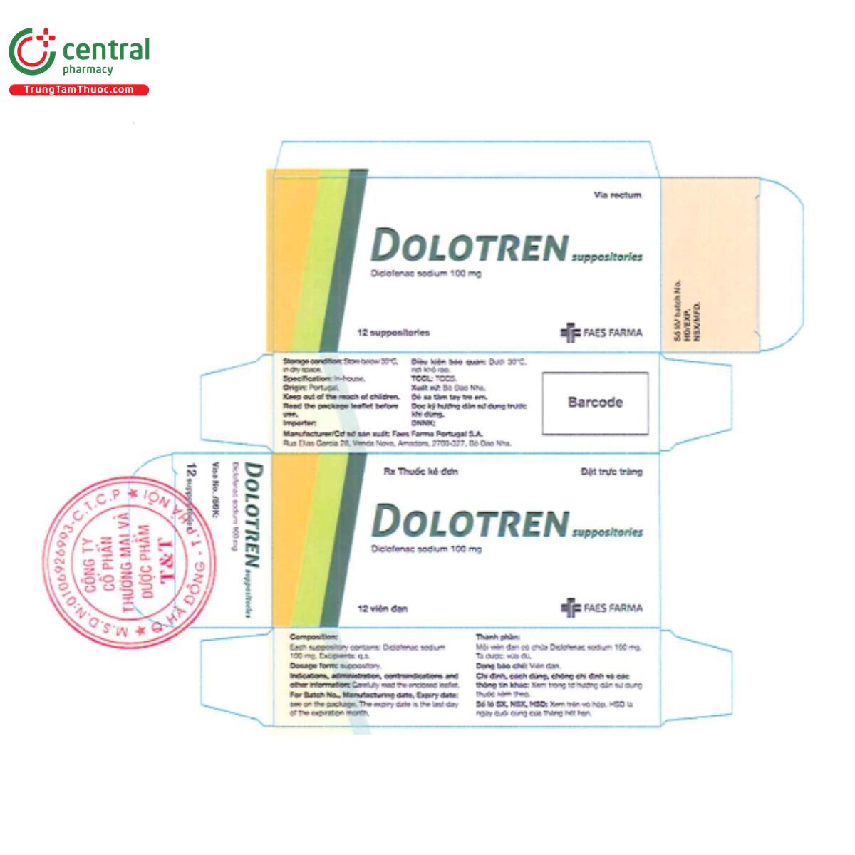 dolotren suppositories 100mg 3 A0852