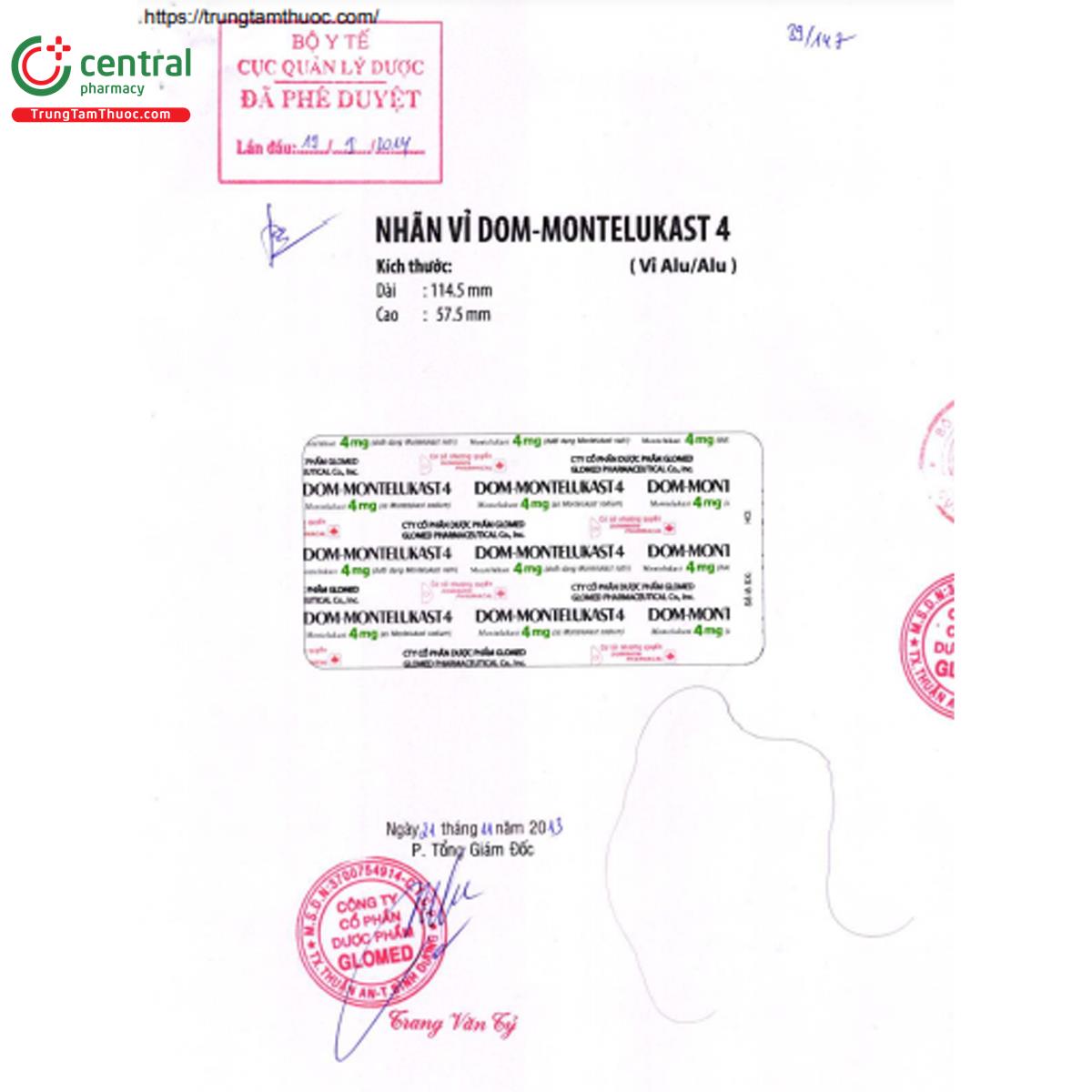 dom montelukast 4 4 J4842 dom montelukast 4 4 J4842