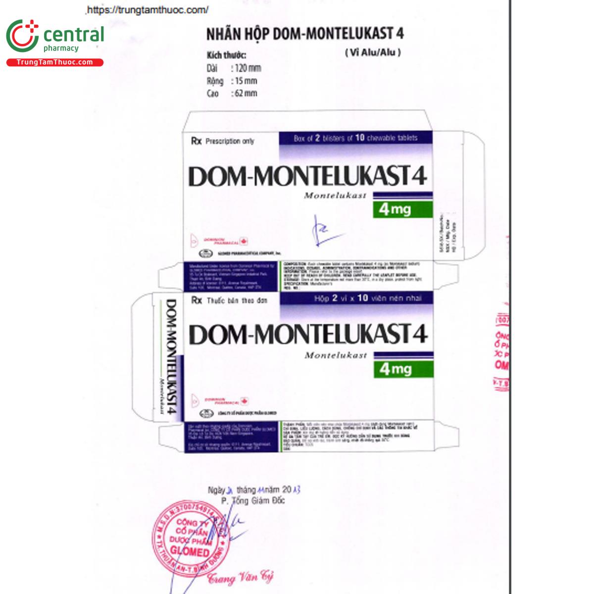 dom montelukast 4 5 J3261 dom montelukast 4 5 J3261