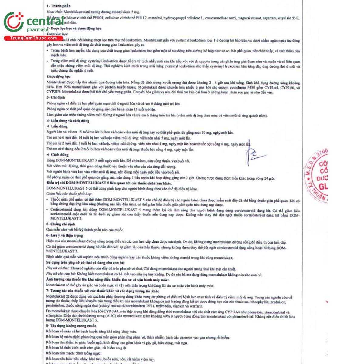dom montelukast 5 2 L4428 dom montelukast 5 2 L4428