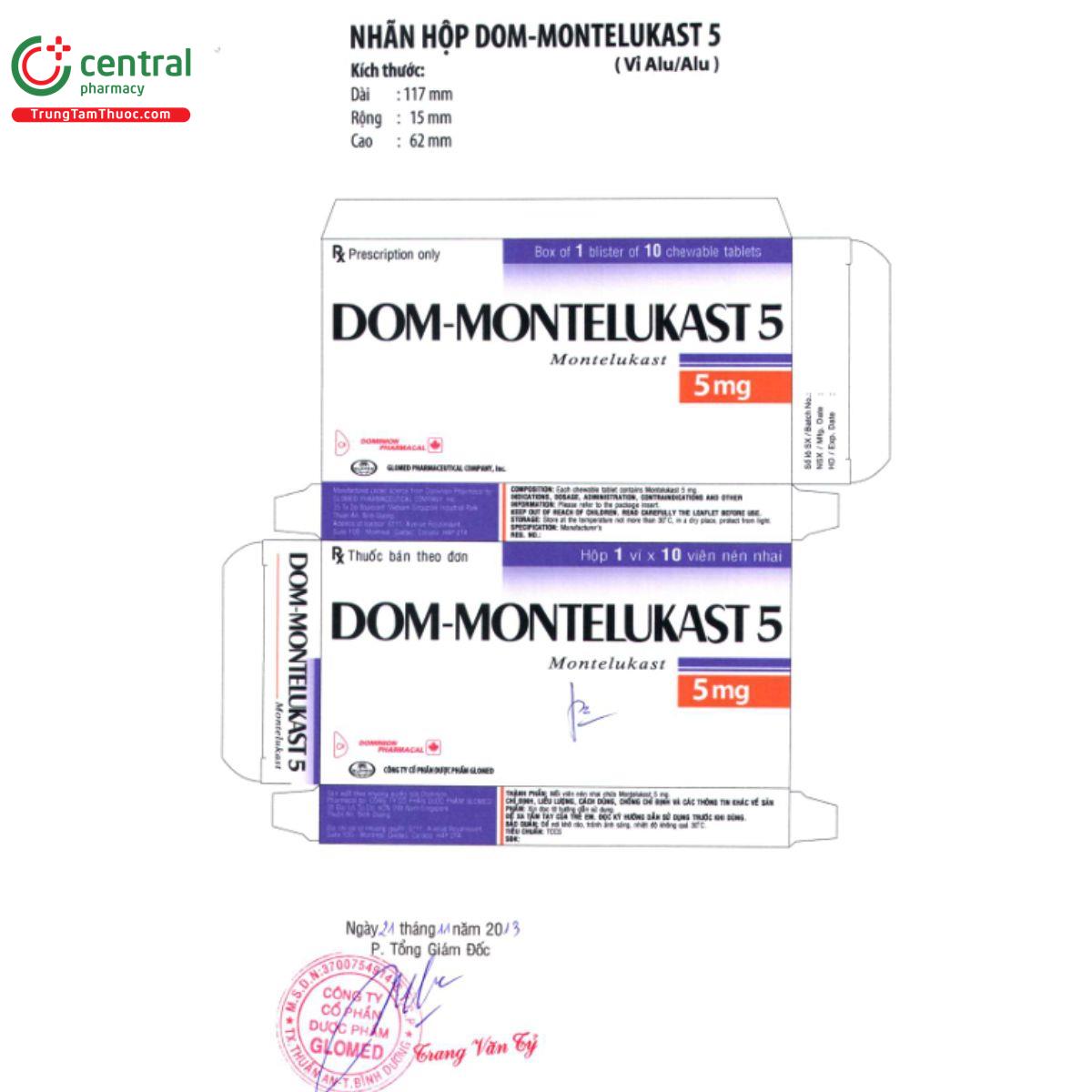 dom montelukast 5 4 U8145 dom montelukast 5 4 U8145