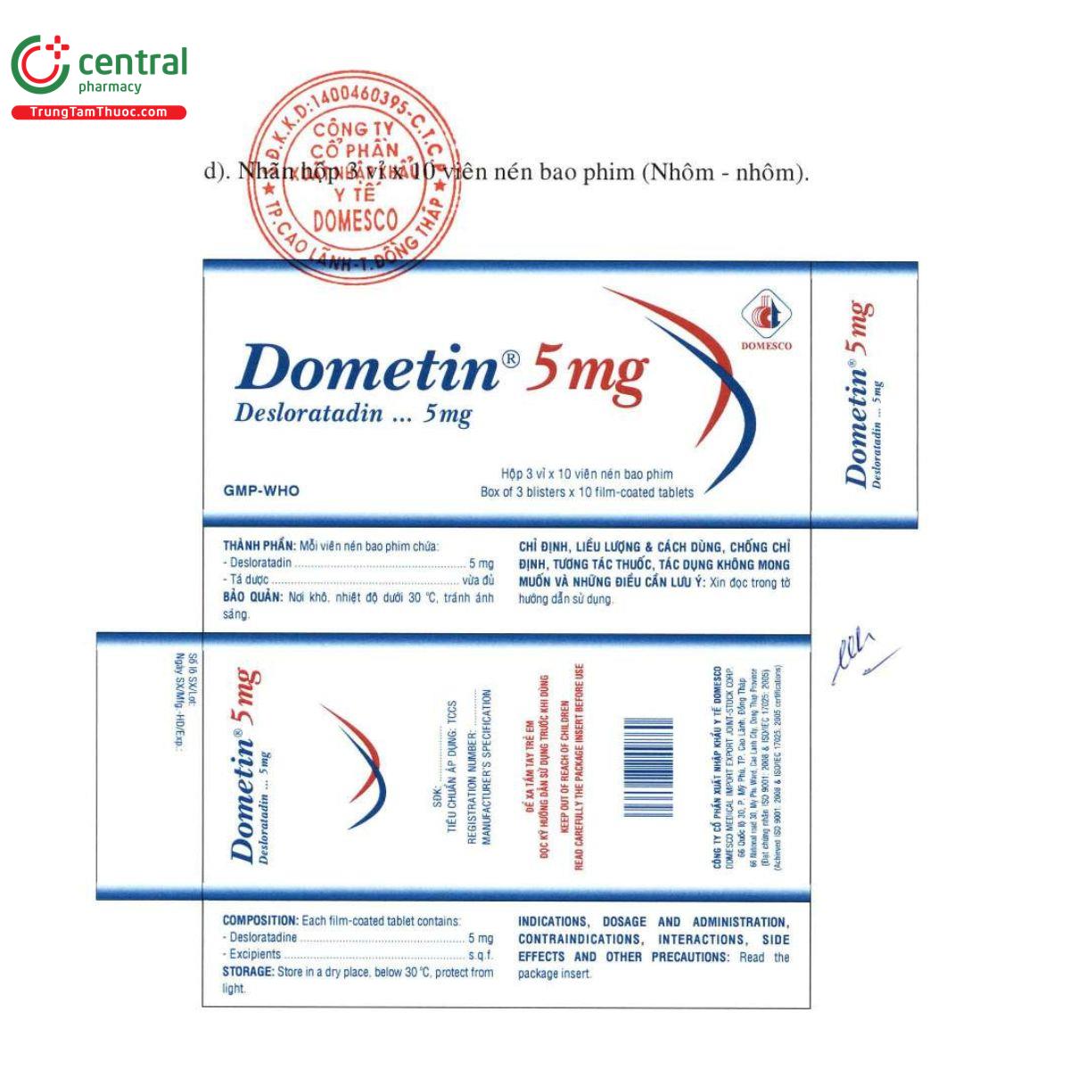 dometin 5mg 15 C1832 dometin 5mg 15 C1832