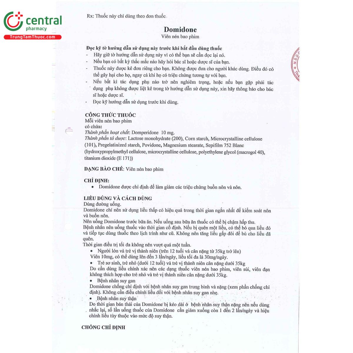 domidone 10mg 2 N5181
