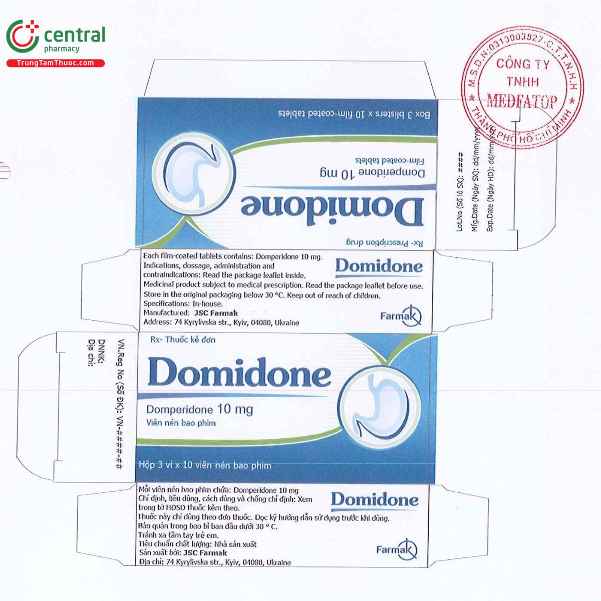 domidone 10mg F2883