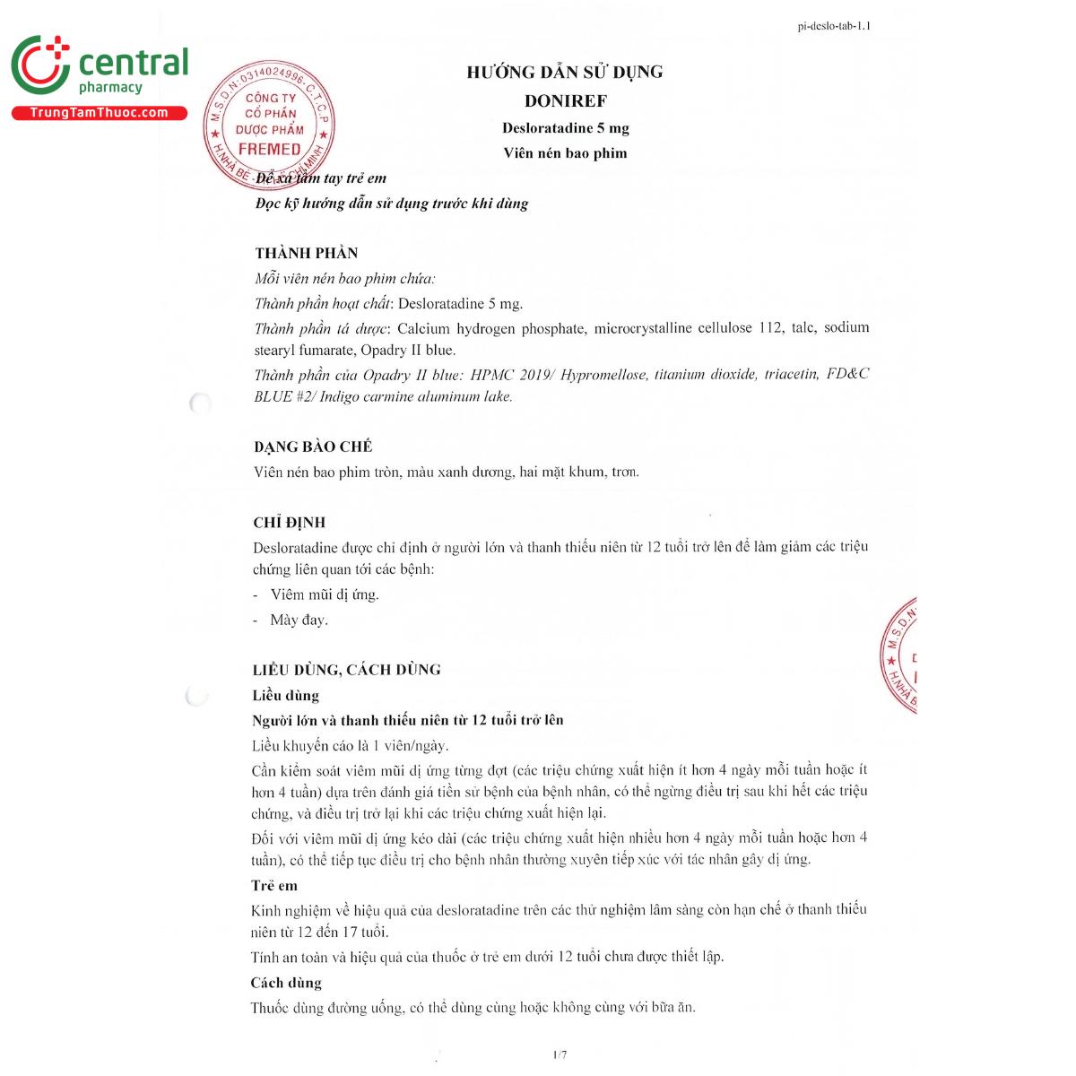 doniref 5mg 8 A0567