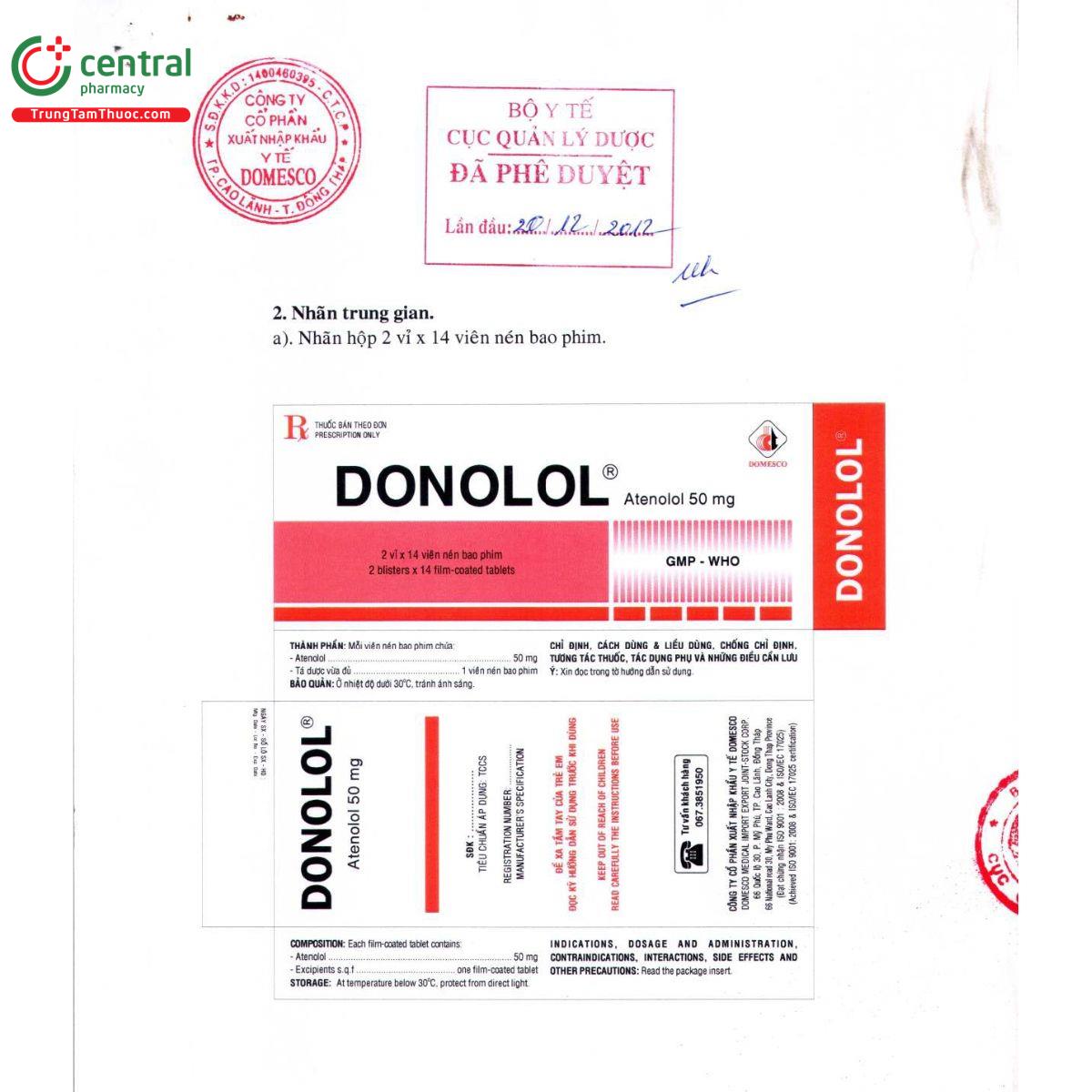 donolol 50mg 3 R6762 donolol 50mg 3 R6762