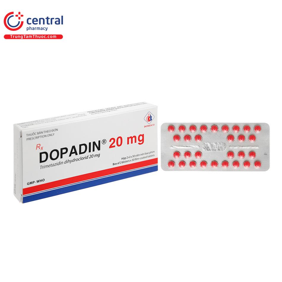 [CHÍNH HÃNG] Thuốc Dopadin 20mg - điều trị đau thắt ngực