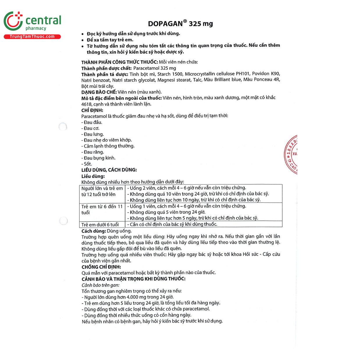 dopagan 325mg 3 B0286