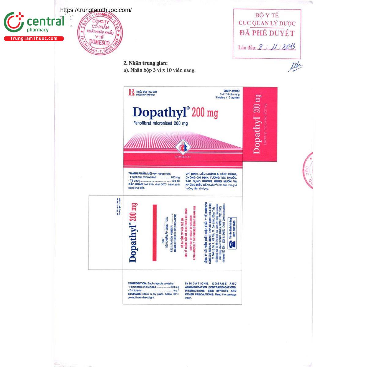 dopathyl 200mg 3 D1611 dopathyl 200mg 3 D1611