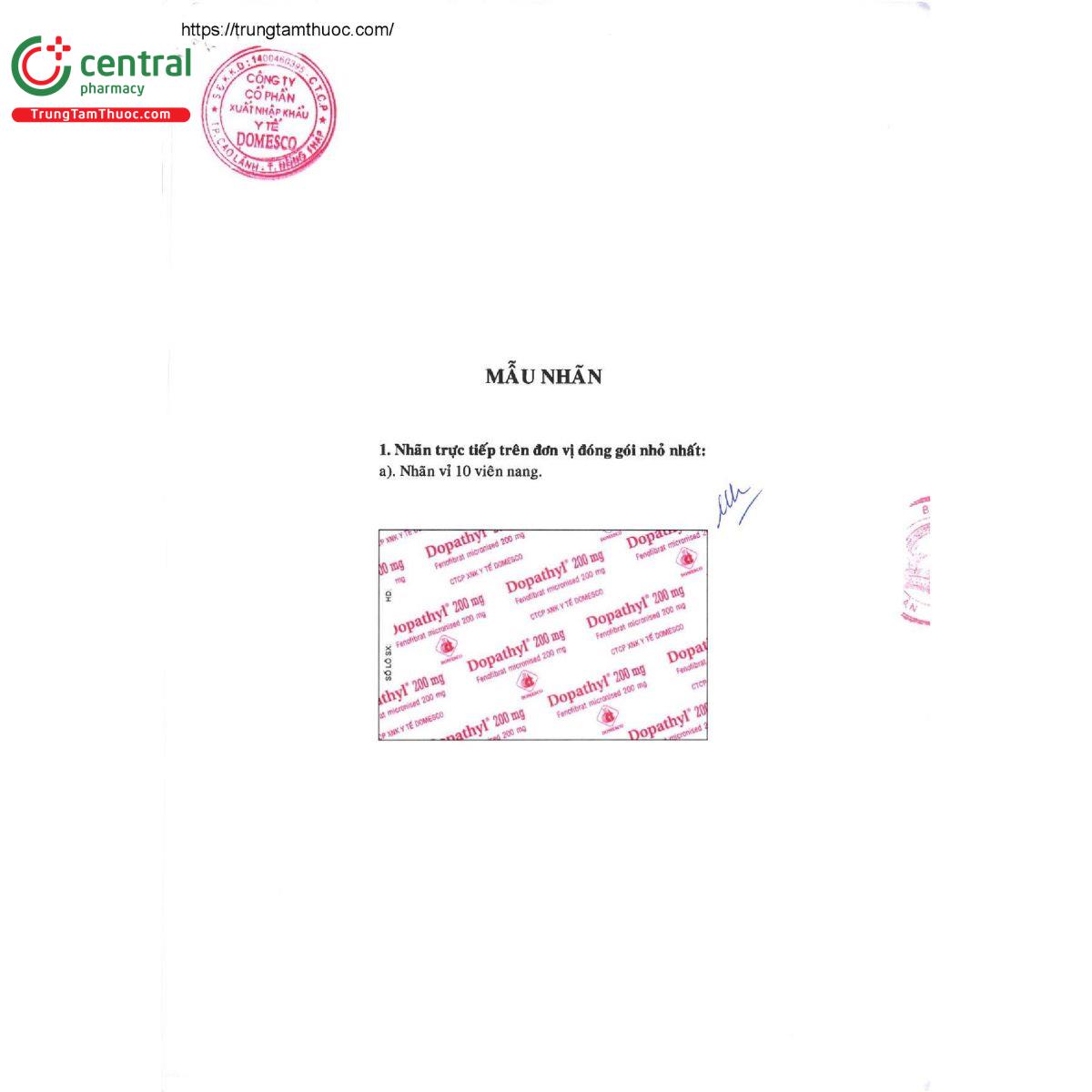 dopathyl 200mg 4 S7064 dopathyl 200mg 4 S7064