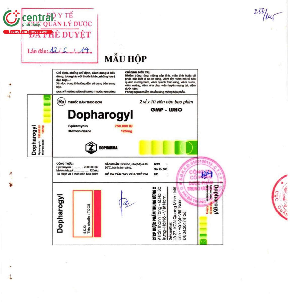 dopharogyl 750000iu125mg 2 V8586 dopharogyl 750000iu125mg 2 V8586