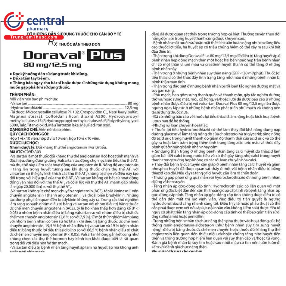 doraval 80mg 125mg 0 Q6265