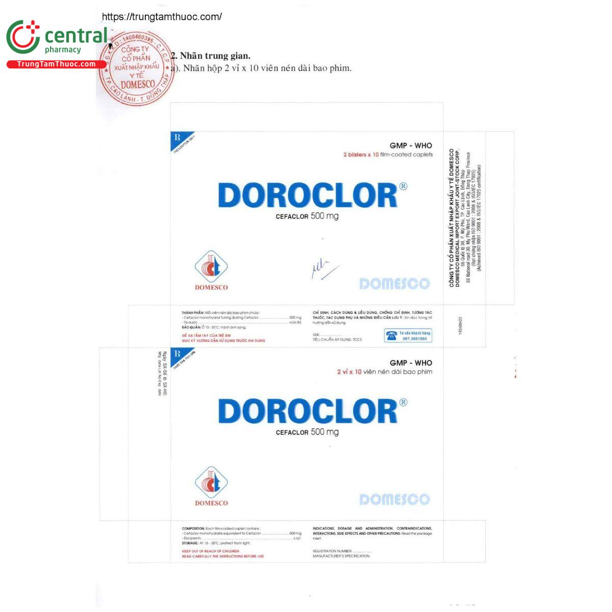 doroclor 500mg 5 T7383 doroclor 500mg 5 T7383