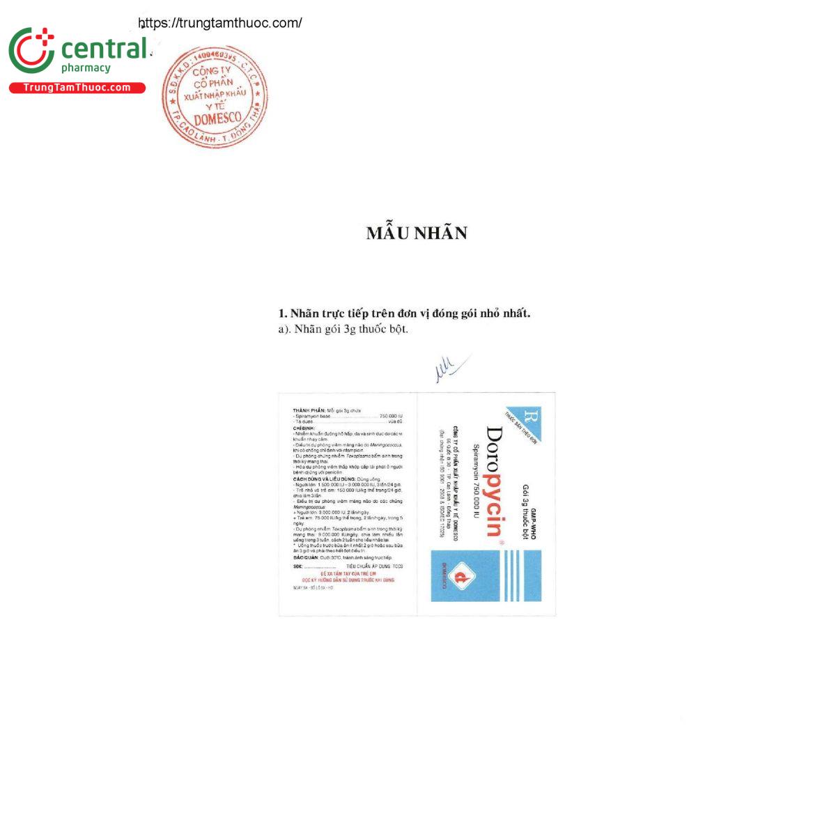 doropycin 750000 iu 4 D1212 doropycin 750000 iu 4 D1212