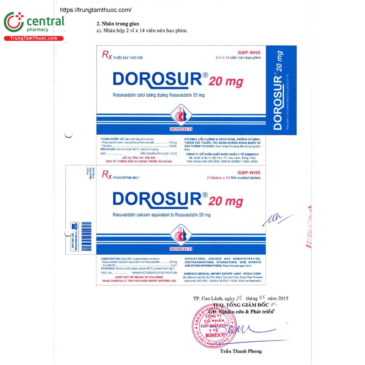 dorosur 20mg 4 H2362 dorosur 20mg 4 H2362
