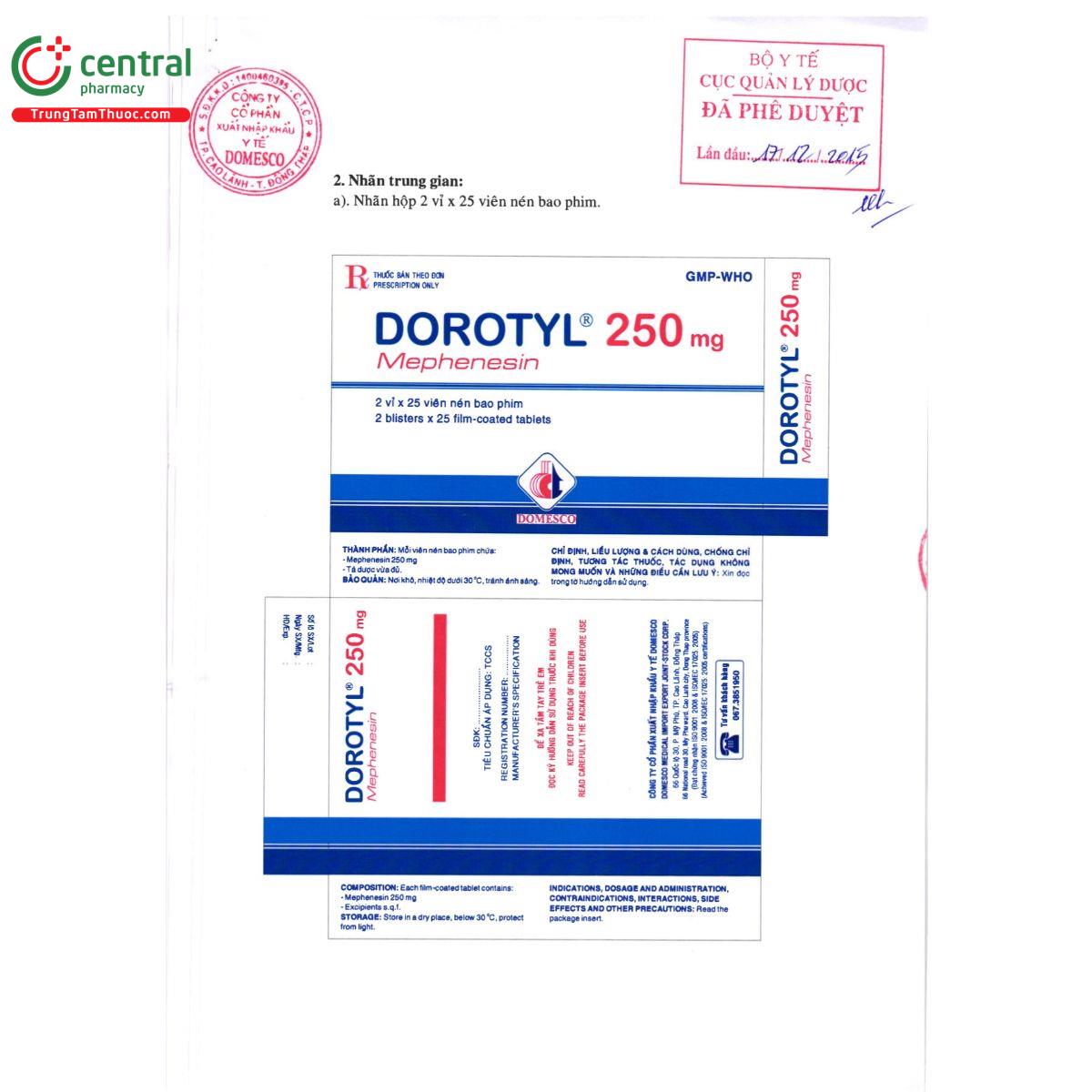 dorotyl 250mg 2 E2762 dorotyl 250mg 2 E2762