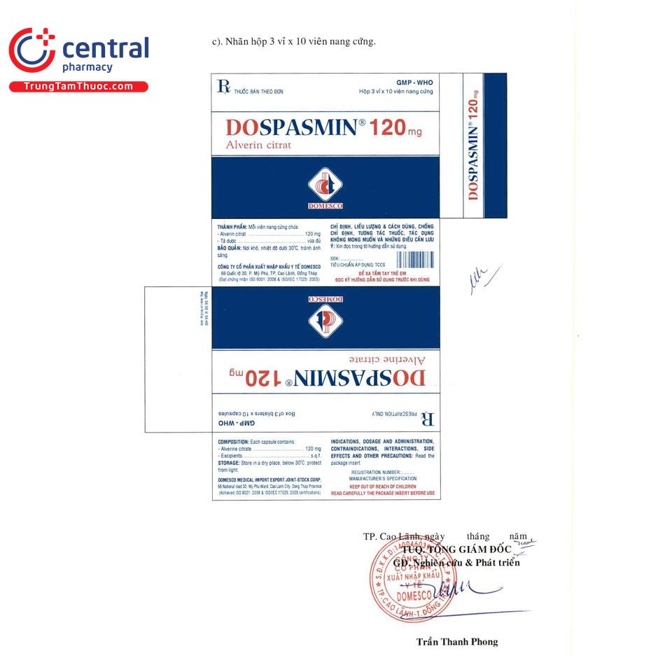 dospasmin 120mg 3 I3481