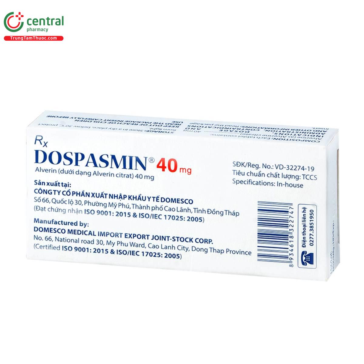 dospasmin 40mg 4 T7482