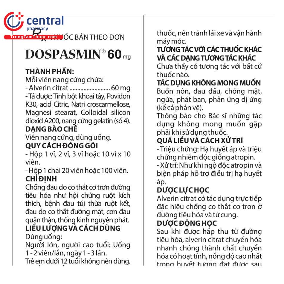 dospasmin 60mg 0 I3280