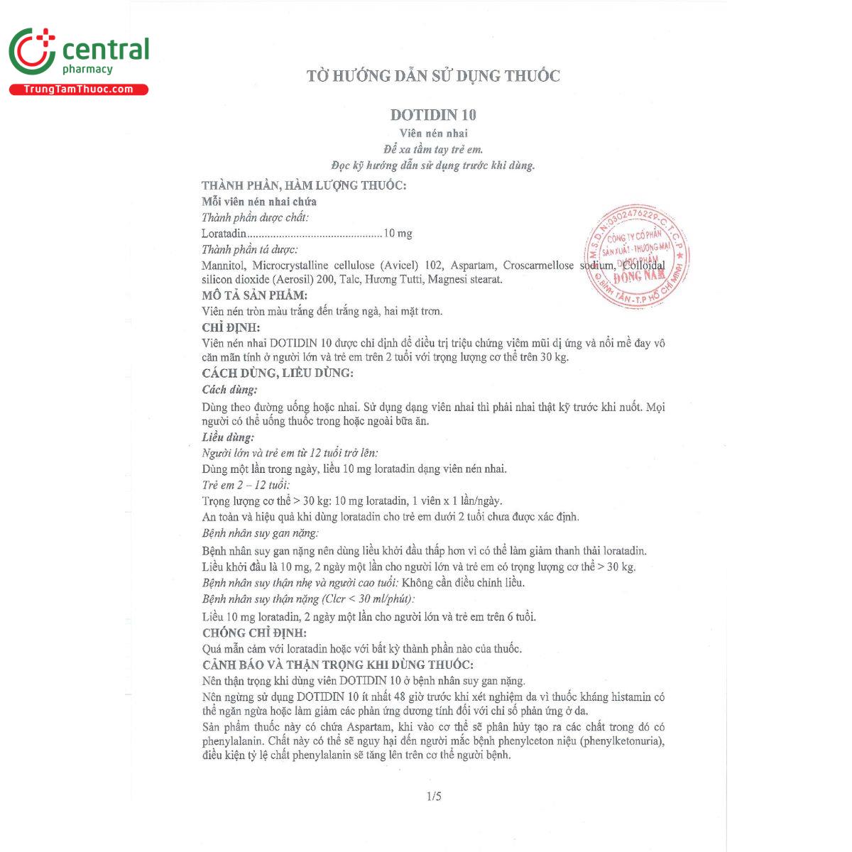 dotidin 10 4 N5454 dotidin 10 4 N5454