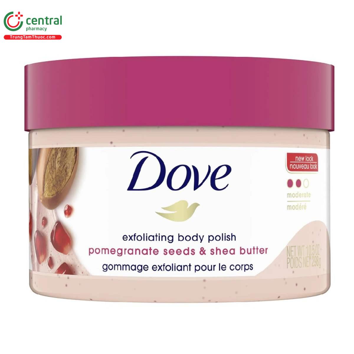 dove exfoliating body polish 298g 4 H3748