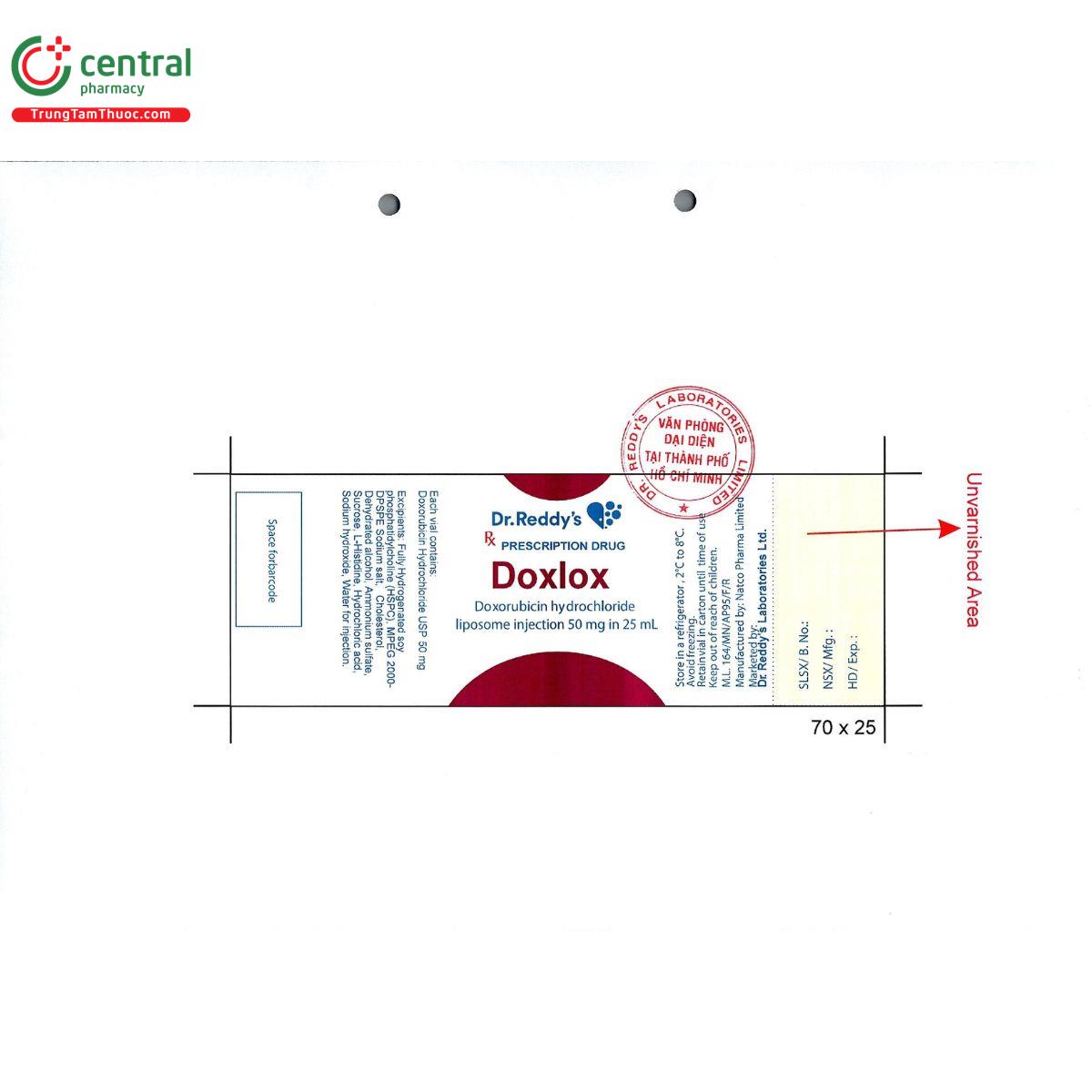doxlox 50mg 25ml 3 V8628