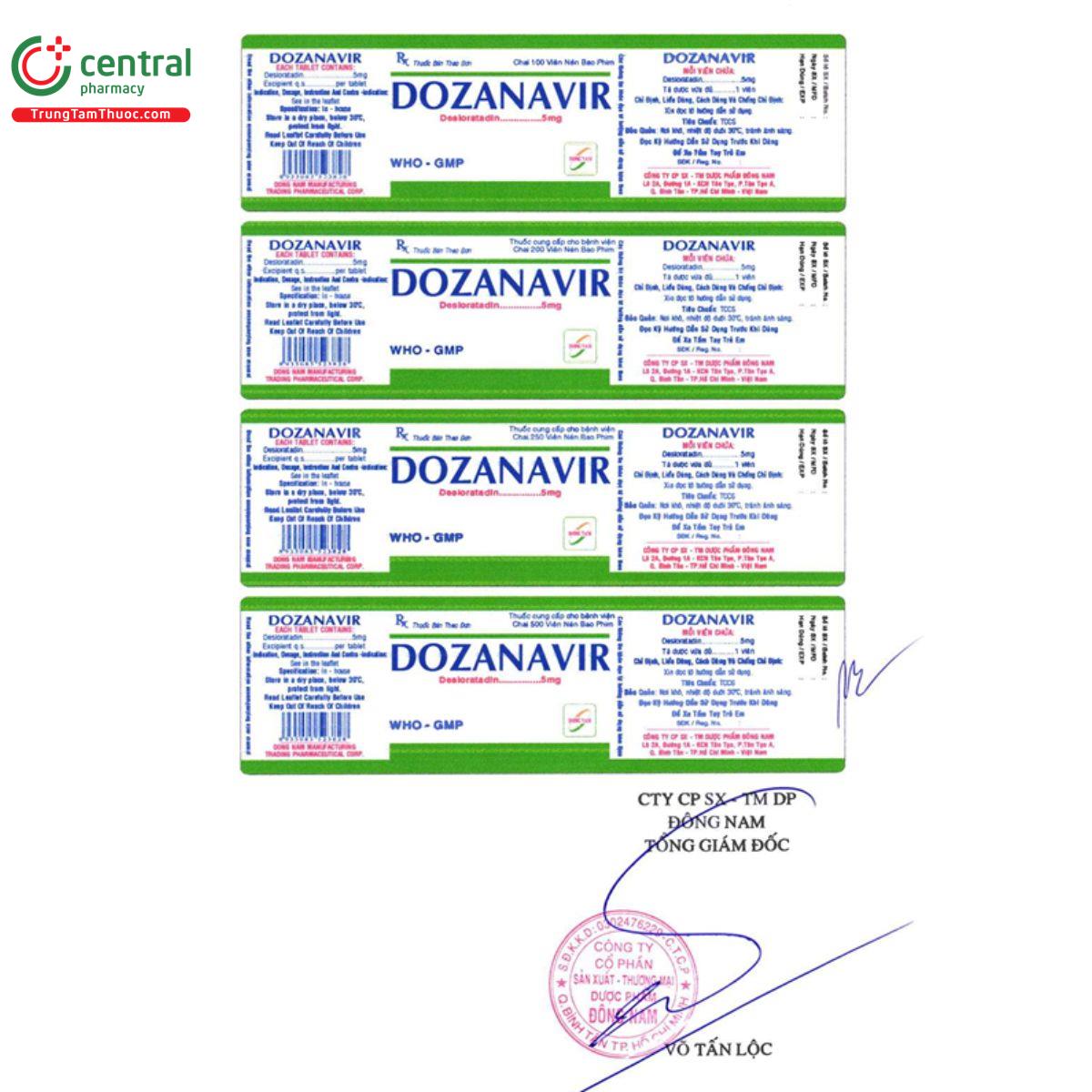 dozanavir 5mg 5 G2330 dozanavir 5mg 5 G2330