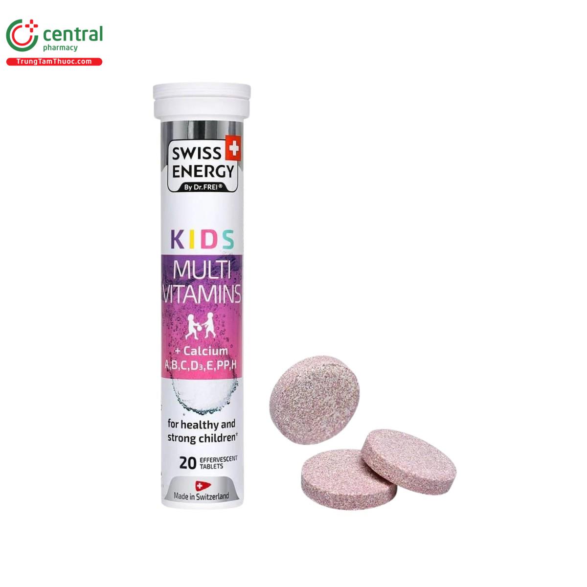 Dr. Frei Kids Multivitamins Calcium - Viên sủi bổ sung canxi và vitamin