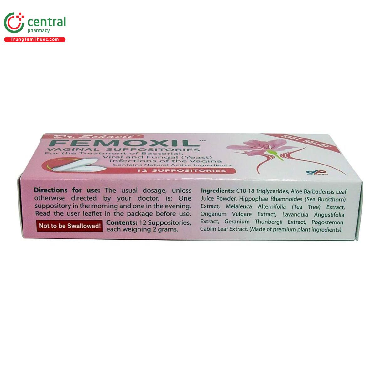 dr schavit femoxil vaginal suppositories 7 T7062