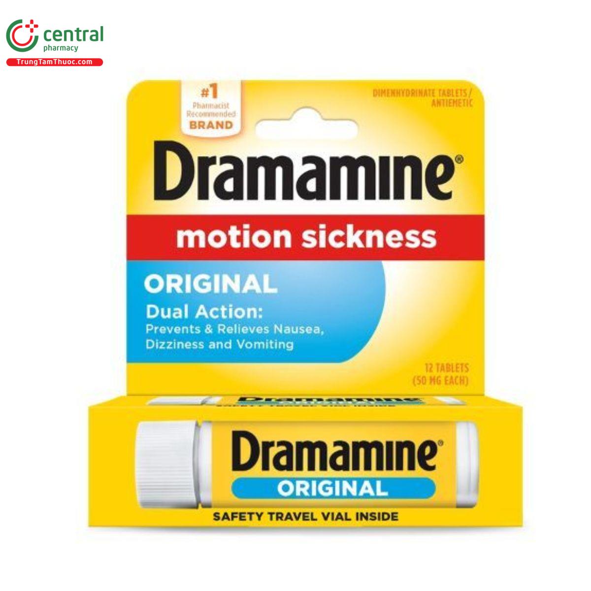 dramamine motion sickness original 50mg 2 T8841