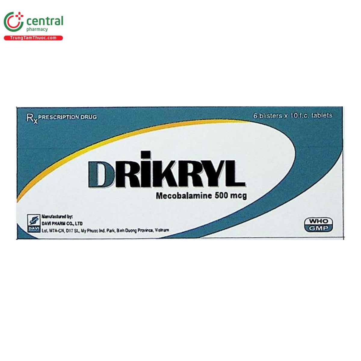 drikryl 500mcg A0163 drikryl 500mcg A0163