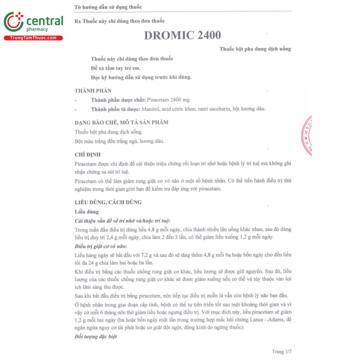 dromic 2400mg 4 I3728