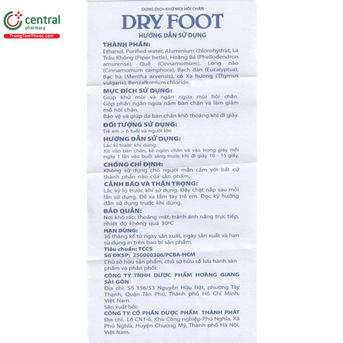 dry foot 11 G2050